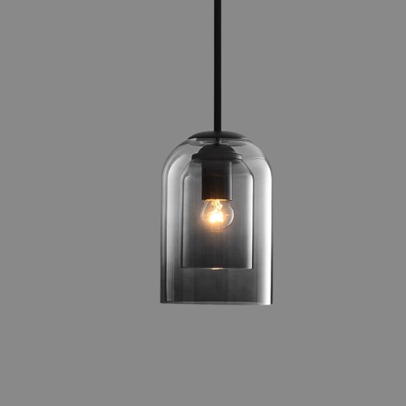 Mid-Century Hanging Lamp | Double Glass Pendant Light | Kitchen Pendant Lighting | Adjustable Hanging Lights | Modern Glass Pendant Lights - Zardee 1