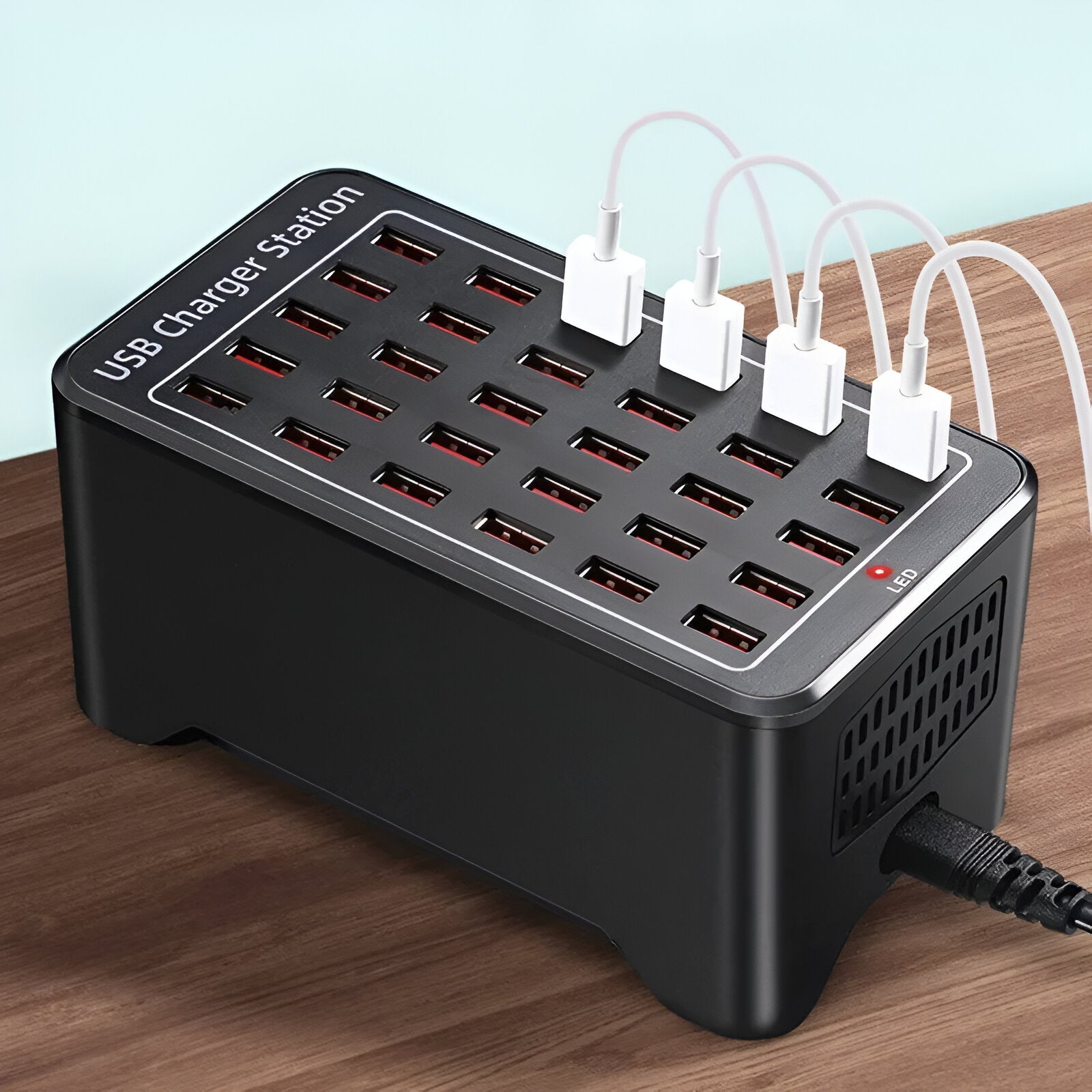 PowerHub Pro 30 | Universal USB Charging Station with 30 Ports for Multiple USB Charging 1