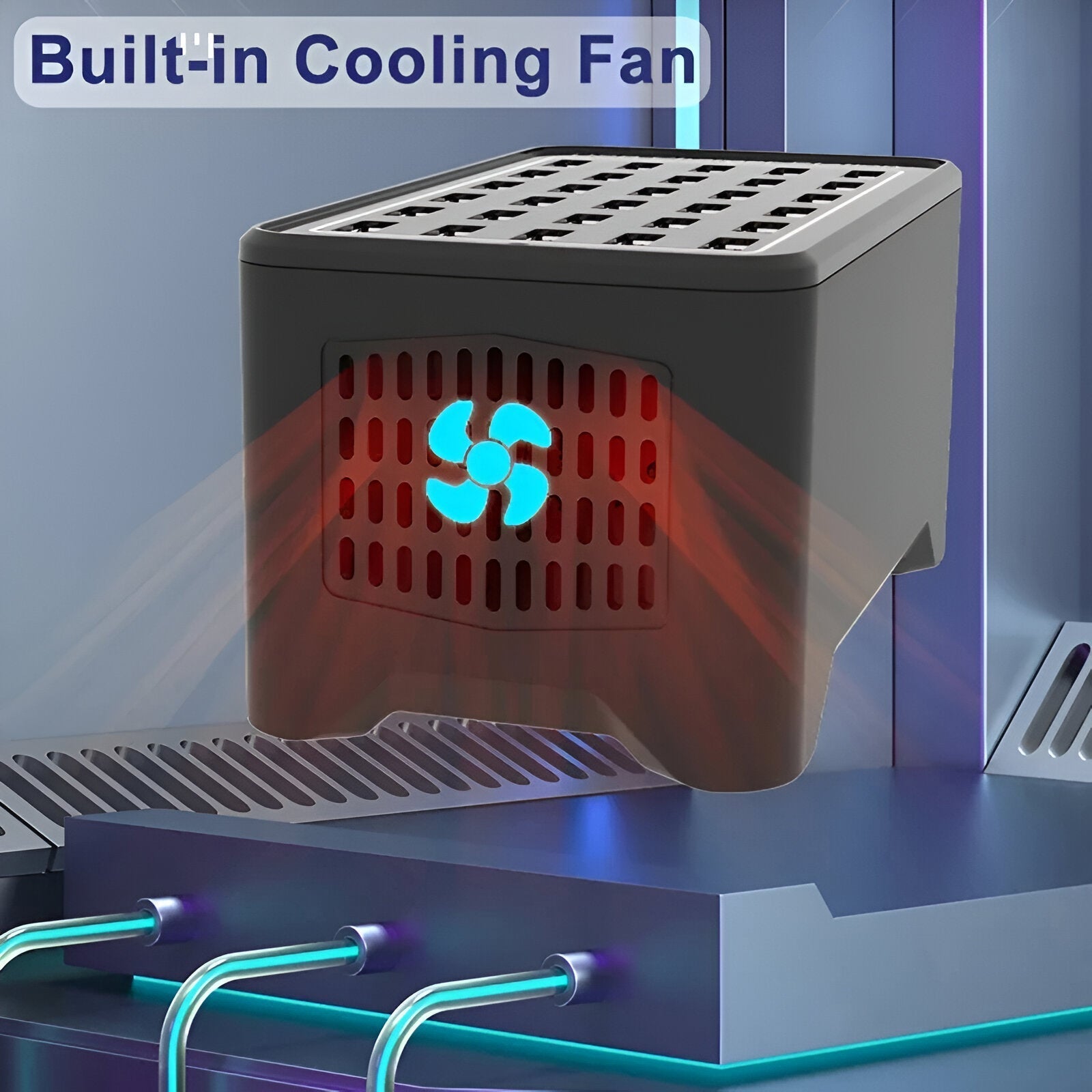PowerHub Pro 30 | Universal USB Charging Station with 30 Ports for Multiple USB Charging 2