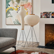 Modern Floor Lamp | Minimalist Standing Lamp | Elegant Floor Lamps for Living Room | Stylish Lighting Fixture | Rice Paper Lamp - Zardee-5