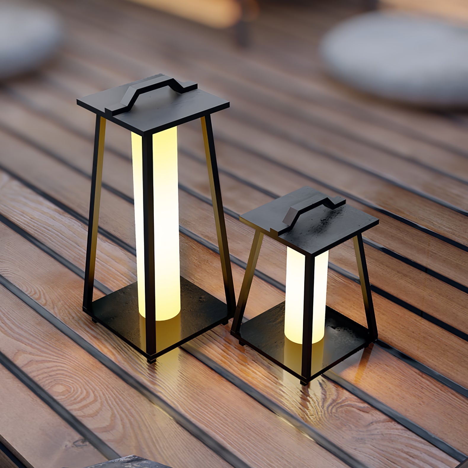 Portable Outdoor LED Light | Waterproof Garden Lamp | Energy Efficient Outside Lights | Stainless Steel Lantern | Versatile Patio Fixture - Zardee-4
