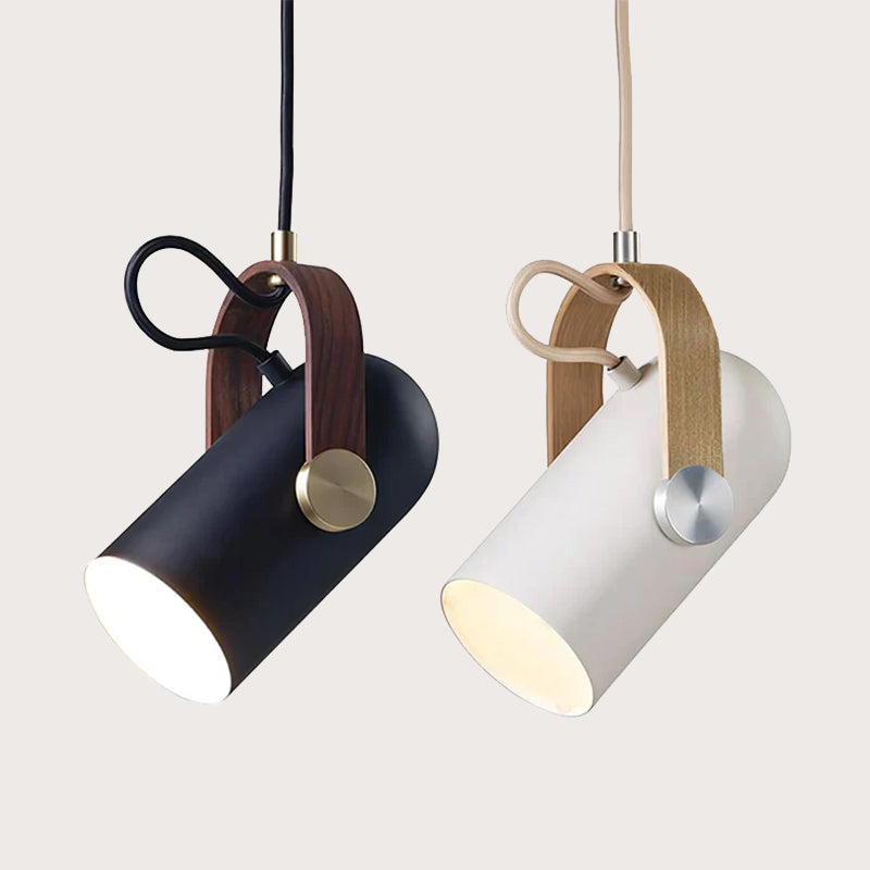 Rotatable Wooden Pendant Light | Nordic Industrial Pendant Lighting | Nautical-Inspired Hanging Light | LED Ceiling Fixture | Unique Home Decor - Zardee 1