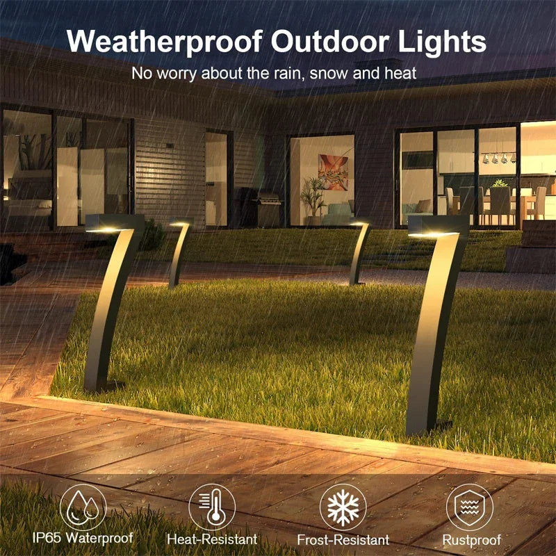 Solar Garden Lamp | LED Outdoor Lights | Solar Lights Outdoor | Waterproof Garden Lights | Automatic Path Light - Zardee 3