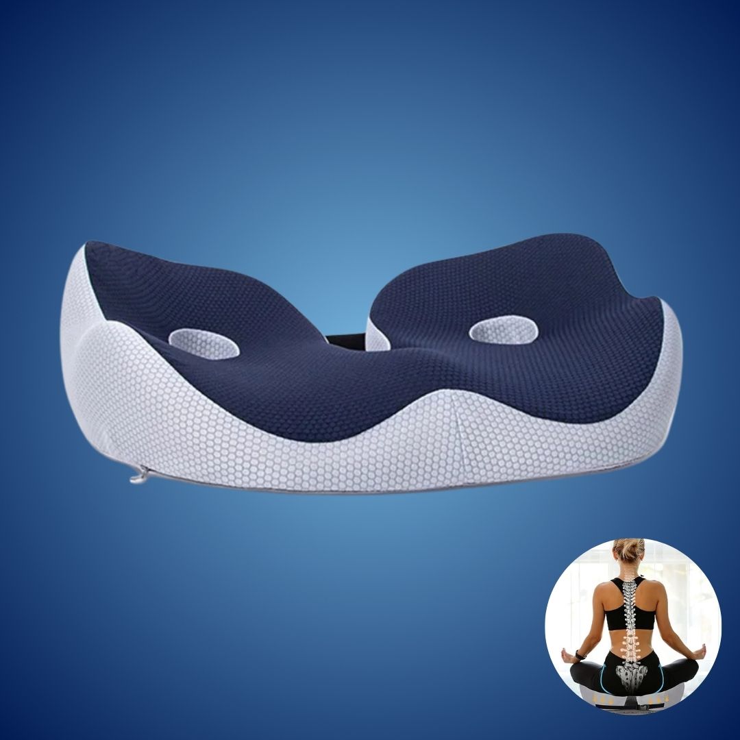 SITSMART Adjustable Memory Foam Seat Cushion for Tailbone Pain Relief and Ergonomic Support 3