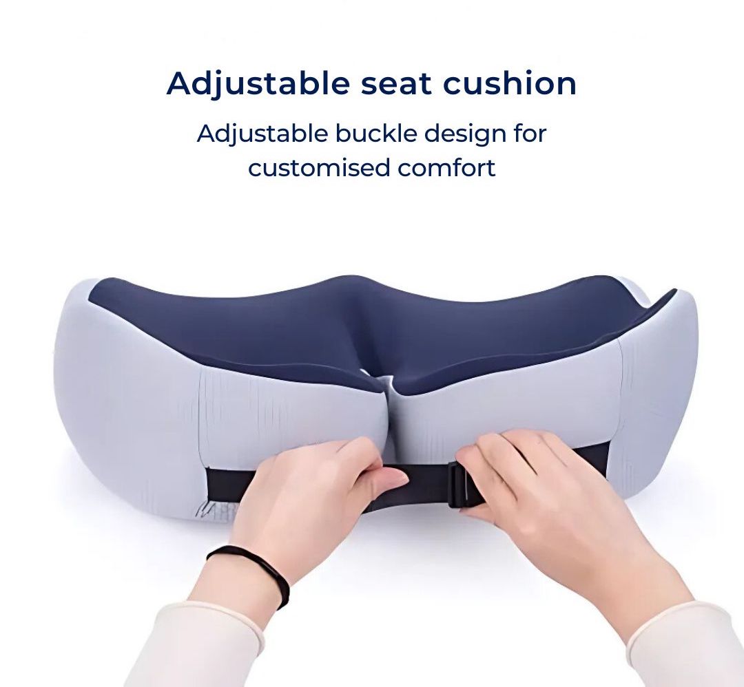 SITSMART Adjustable Memory Foam Seat Cushion for Tailbone Pain Relief and Ergonomic Support 7