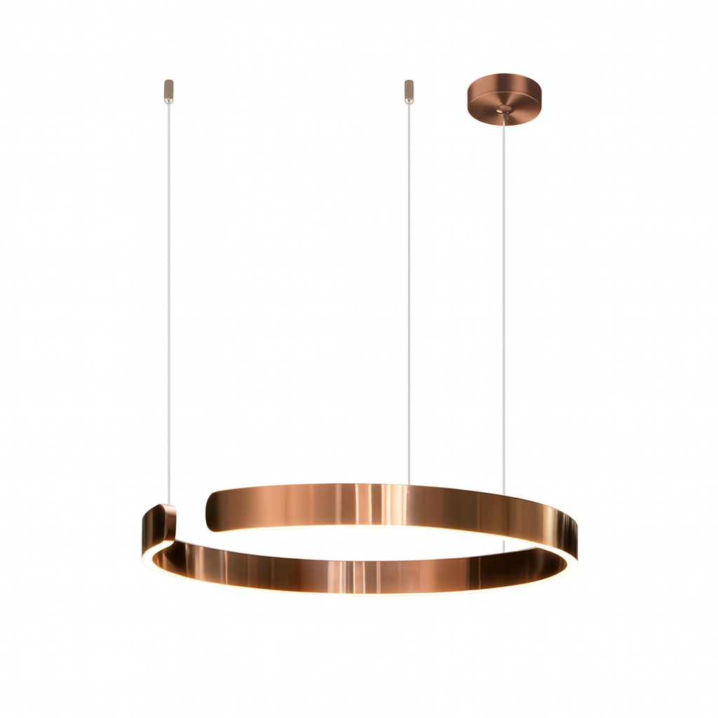 Sleek Circle Pendant Lighting for Kitchen Island and Modern Spaces - Adjustable LED Design 10