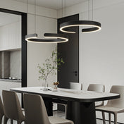 Sleek Circle Pendant Lighting for Kitchen Island and Modern Spaces - Adjustable LED Design 4