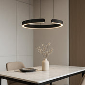 Sleek Circle Pendant Lighting for Kitchen Island and Modern Spaces - Adjustable LED Design 7