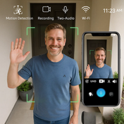 Smart Wireless Video Doorbell Camera with HD 1080p | No Monthly Fees 1