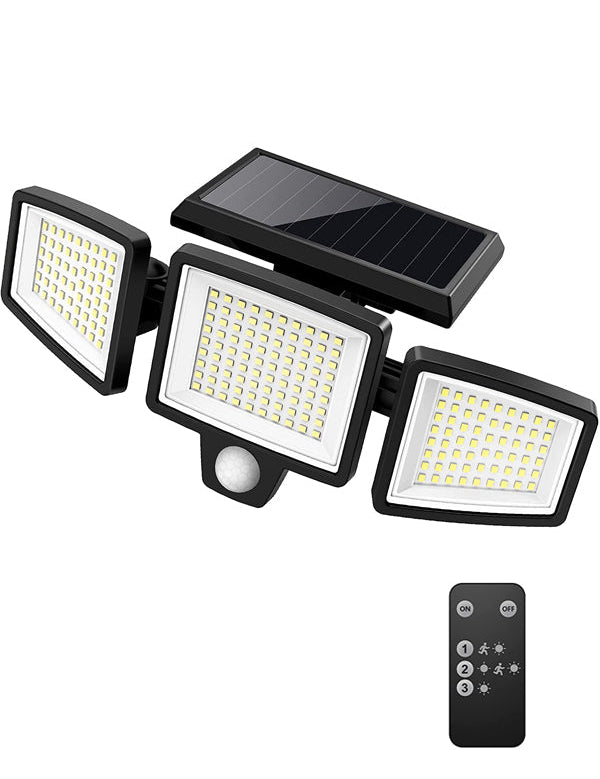 Solar Lights Outdoor | LED Outdoor Light | Motion Sensor Garden Lamp | Adjustable Solar Fixture | High Lumens Security Light - Zardee 1