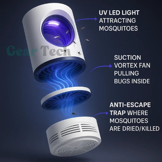 UV Fly Trap Indoor | Effective Mosquito and Fly Killer for Home and Outdoor Use 6