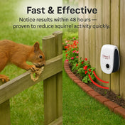 Ultrasonic Pest Repeller for Gardens | Effective Squirrel Deterrent Device, Safe for Pets and Children 2