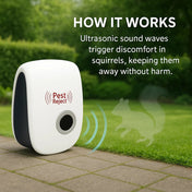 Ultrasonic Pest Repeller for Gardens | Effective Squirrel Deterrent Device, Safe for Pets and Children 3