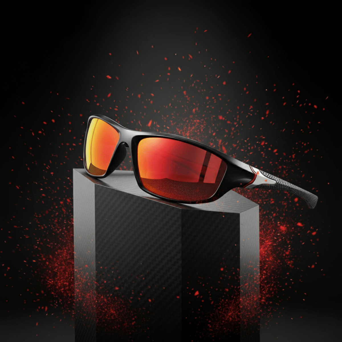 VisionEdge Wraparound Polarized Sunglasses with UV400 Protection and Comfortable Grip 0