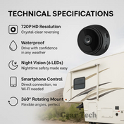 Wireless HD Reverse Camera for RVs, Trucks, and Trailers with Night Vision 1