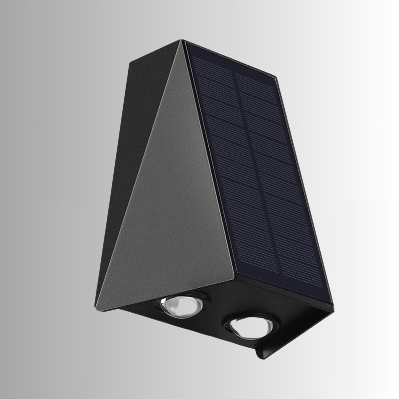 Solar Wall Light Outdoor | Adjustable LED Garden Light | Waterproof Solar Fixture | Eco-Friendly Outdoor Light | Durable Exterior Lighting - Zardee 2