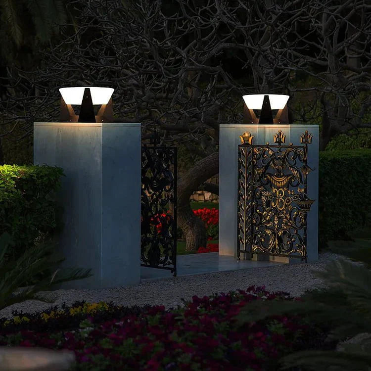 Outdoor Solar Lamp | Waterproof Garden Lights | Elegant LED Outdoor Lights | Solar Garden Lighting Fixture | Modern Pathway Light - Zardee-3