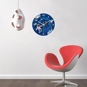 Astronaut Wall Clock for Kids | Playful Space Adventure Clock | Silent Nursery Clock | Colorful Kids Wall Decor | Durable Plastic Design - Zardee-4