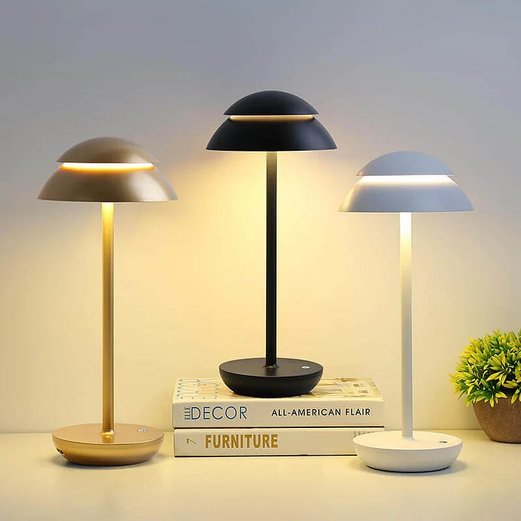 Cordless Table Lamp | Dimmable Bedside Lamps | Rechargeable Indoor Light | Modern Scandinavian Design Lamp | Battery Operated Lamps - Zardee-2