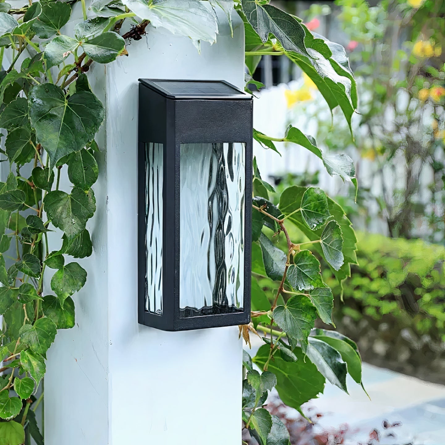 Solar Wall Lamp Outdoor | Eco-Friendly Solar Garden Lights | Weatherproof Outdoor Lighting | Modern Solar Fixture | Sustainable Garden Lantern - Zardee-2