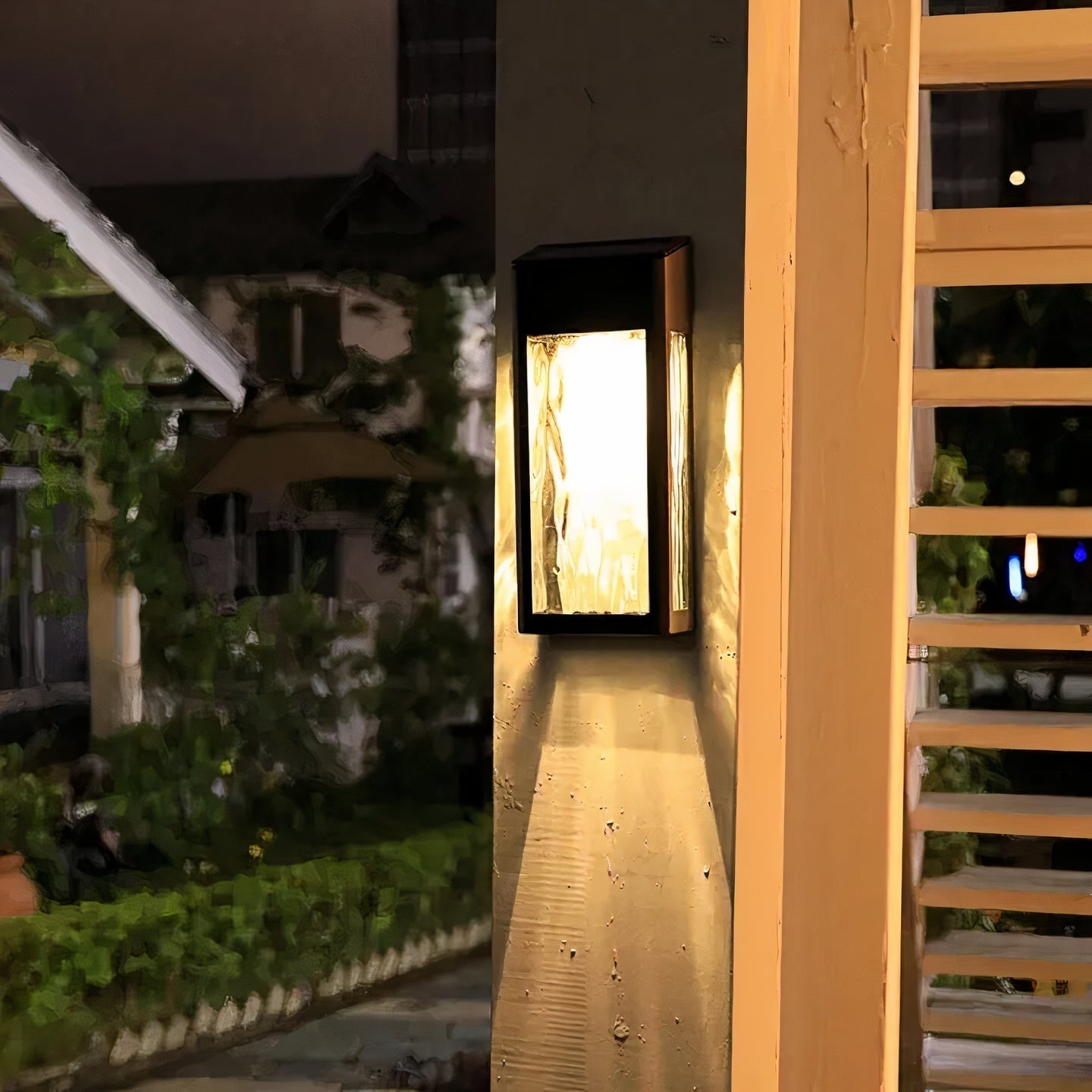 Solar Wall Lamp Outdoor | Eco-Friendly Solar Garden Lights | Weatherproof Outdoor Lighting | Modern Solar Fixture | Sustainable Garden Lantern - Zardee-5