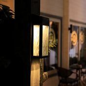 Solar Wall Lamp Outdoor | Eco-Friendly Solar Garden Lights | Weatherproof Outdoor Lighting | Modern Solar Fixture | Sustainable Garden Lantern - Zardee-6