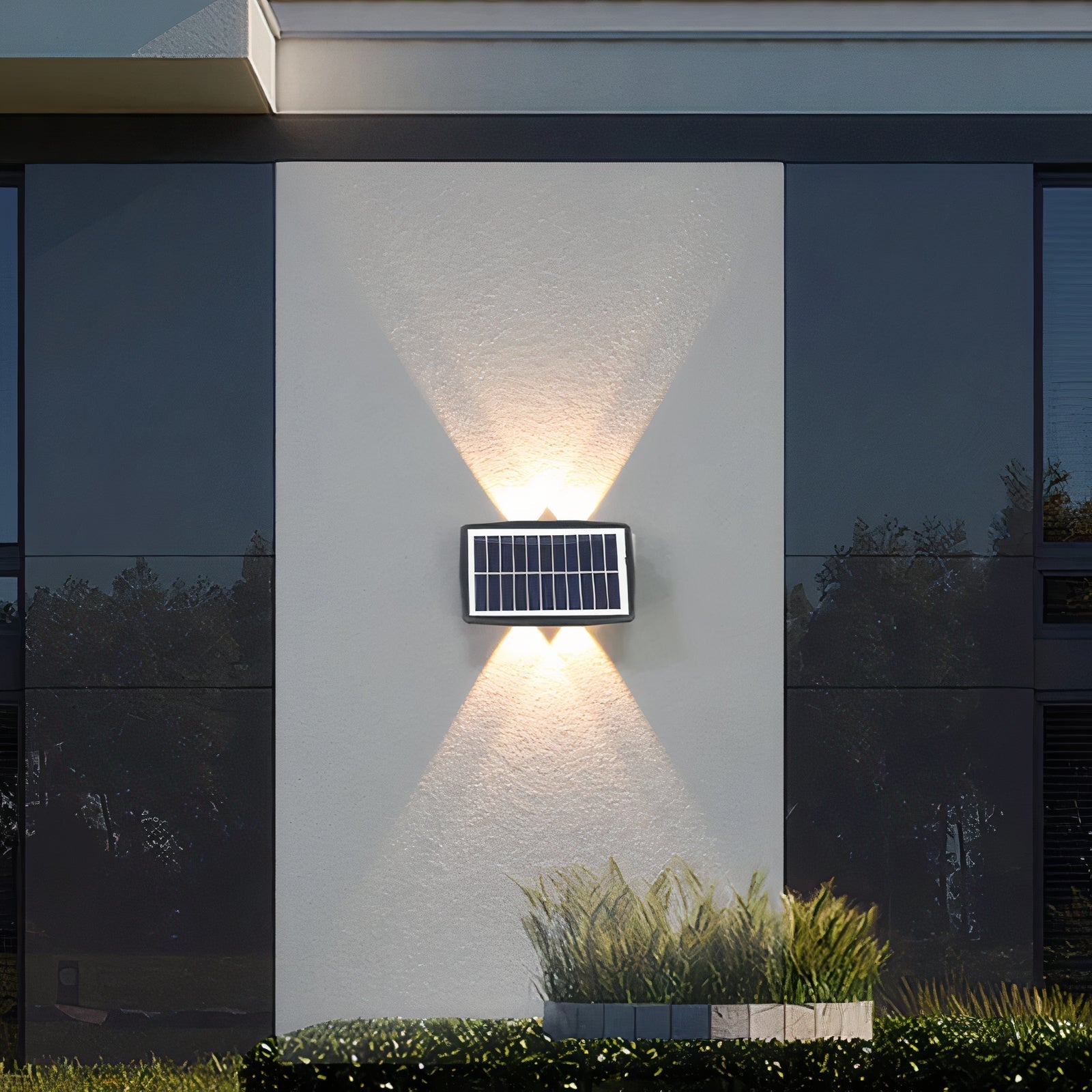 Solar Garden Wall Light | Outdoor Solar Lighting | Weatherproof Wall Fixture | Energy-Saving Garden Lamp | Modern Outdoor Lighting - Zardee-1