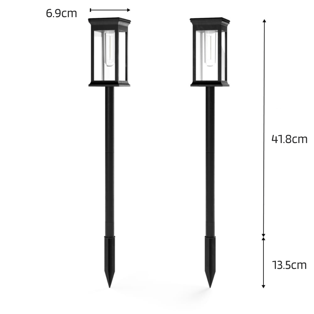 Solar Path Lights Outdoor | Solar Footpath Lights | Pathway Garden Lights | Weatherproof Outdoor Lighting | Easy Install Solar Fixture - Zardee-6