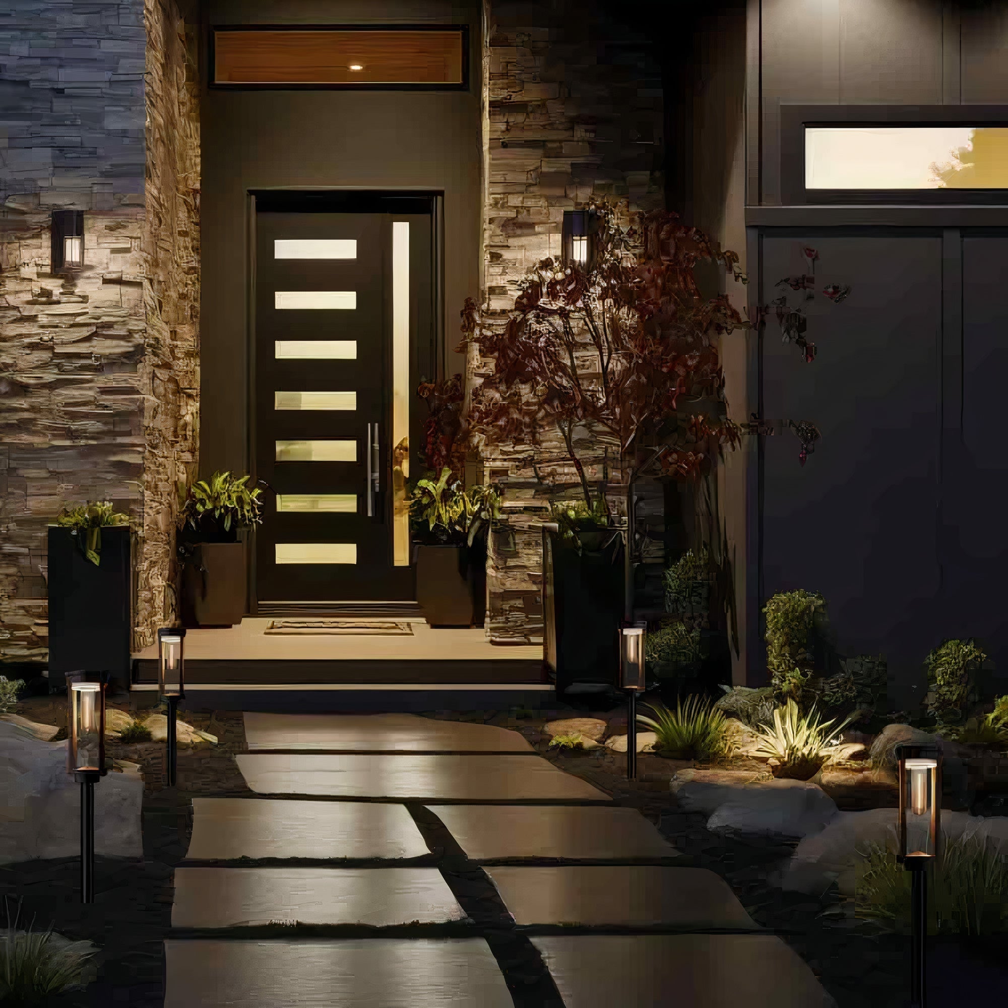 Solar Path Lights Outdoor | Solar Footpath Lights | Pathway Garden Lights | Weatherproof Outdoor Lighting | Easy Install Solar Fixture - Zardee-5